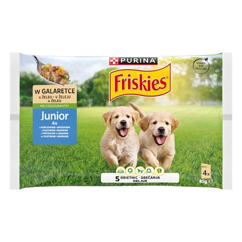 FRISKIES Junior sa piletinom i graškom u želeu za štence Purina