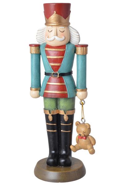 Nutcracker Figurka Dziadek Do Orzech W Z Misiem Ma Y Wys Cm Tendom Pl