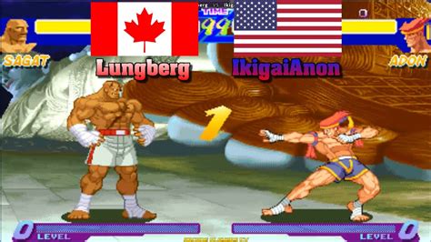 Street Fighter Alpha Lungberg Canada Vs IkigaiAnon Usa Sfa YouTube