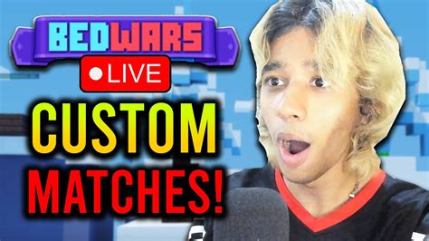 Roblox Bedwars Live Custom Matches Minigames Live With Viewers