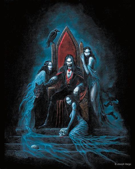 An Image Of Three Witches Sitting On A Throne