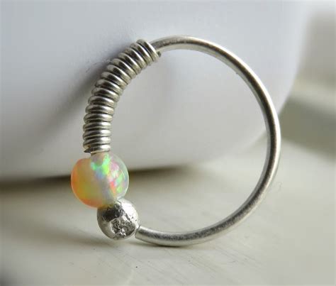 Opal Daith Piercing / Rook Piercing / Conch Jewelry / Conch - Etsy