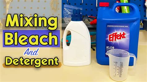 Mixing Bleach And Laundry Detergent The Safe Way Youtube