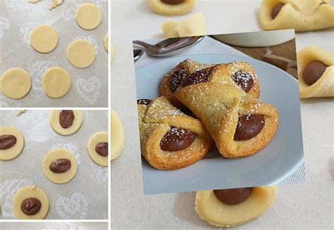 Biscotti Fiocchetti Di Nutella Dolce Ripieno Cucinare Come Amare