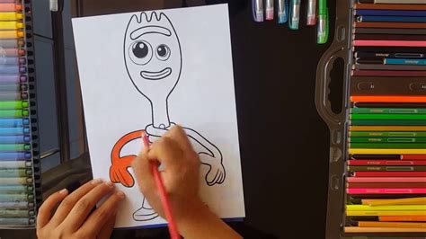 Colorear A Forky Toy Story Dibujos Para Niños Youtube