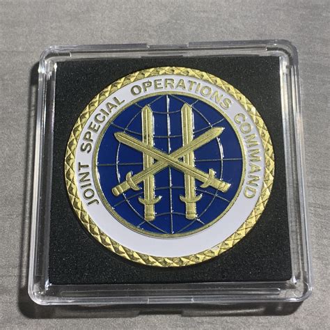US JSOC JOINT SPECIAL OPERATIONS COMMAND Challenge Coin with Tetra Case