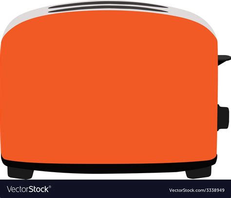 Orange toaster Royalty Free Vector Image - VectorStock