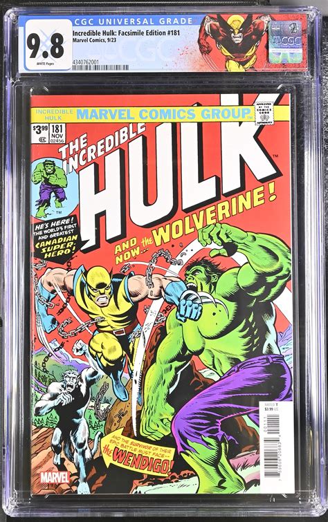 Incredible Hulk Facsimile Edition 181 CGC 9 8 Reprints Incredible Hulk