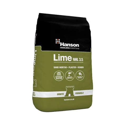 Hanson Natural Hydraulic Lime NHL 3 5 White 25kg Elliotts