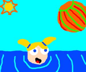 Teenage Bubbles The PPG Wears A Bikini Drawception