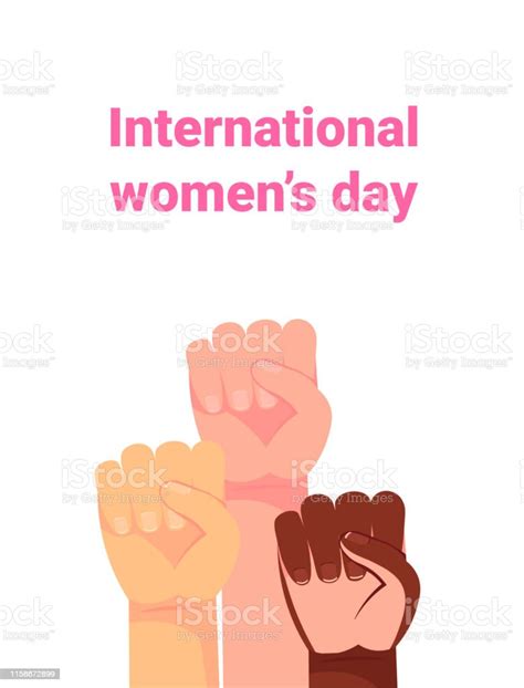 Yes Women Can Womans Hand With Her Fist Raised Up Girl Power Feminism