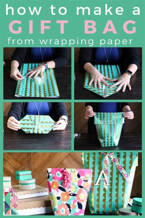 How To Make A Gift Bag From Wrapping Paper