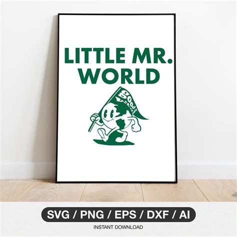 Mr World Svg Png Little Miss Svg Png Earth Svg Mr Men Svgpng