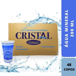 Água Cristal Copo 200 Ml Caixa 48 Unidades Shopee Brasil