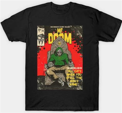 Mf Doom All Caps T Shirt Mf Doom T Unisex Shirt Etsy