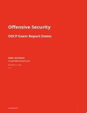 Comprehensive OSCP Exam Penetration Test Report Overview | Course Hero