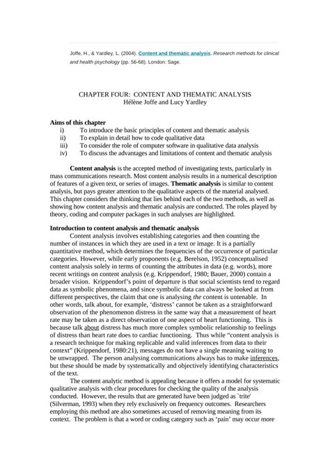 Thematic Analysis Essay Example Psychology Sitedoct Org