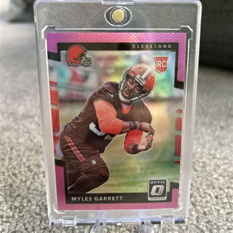 Donruss Optic Rookies Pink Prizm Myles Garrett Rc Ebay