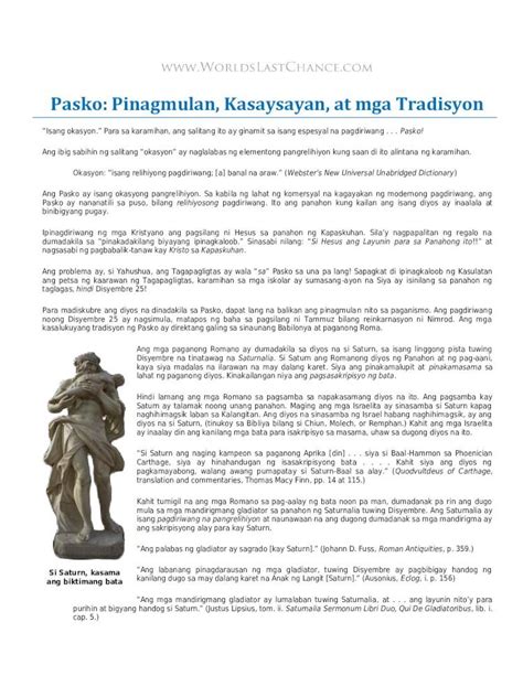 Pdf Pasko Pinagmulan Kasaysayan At Mga Tradisyon Ang Alituntunin