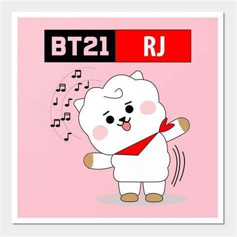 BTS BT21 RJ Jin by yanyun-design | Cute characters, Art prints, Art