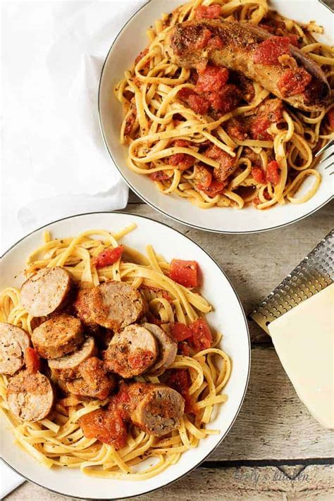 Italian Sausage And Tomato Linguine Berly S Kitchen