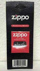 ZIPPO, LIGHTER, GENUINE WICK, FITS ALL ZIPPO WINDPROOF LIGHTERS, 1 WICK ...