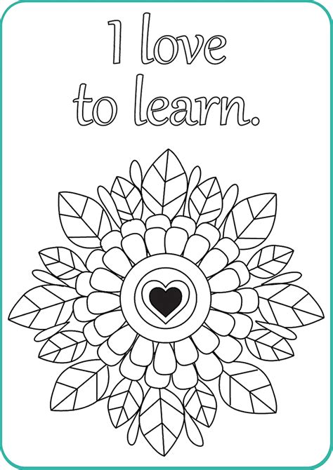 Mindfulness Colouring Cards With Affirmations Kylie Johnson Art