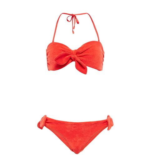Zimmermann Lyre Cotton Terry Bikini Zimmermann