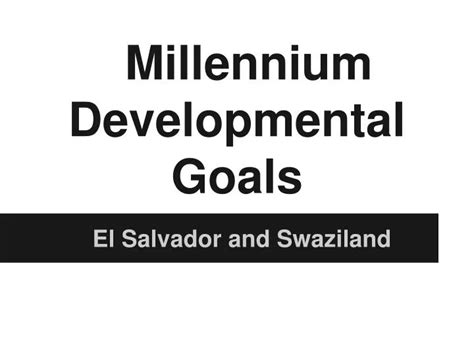 Ppt Millennium Developmental Goals Powerpoint Presentation Free