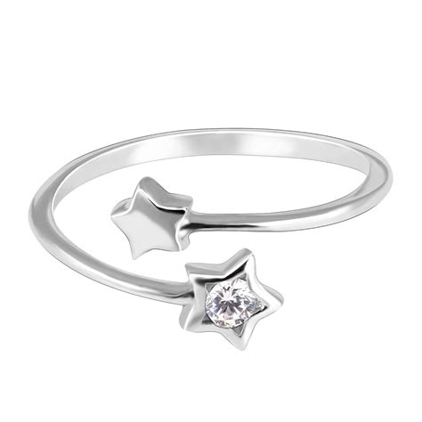 Giva 925 Sterling Silver Superstar Ring Adjustable Ts For Women