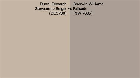 Dunn Edwards Steveareno Beige Dec766 Vs Sherwin Williams Palisade Sw