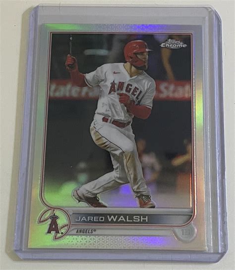 Jared Walsh 2022 Topps Chrome Refractor 24 Los Angeles Angels EBay