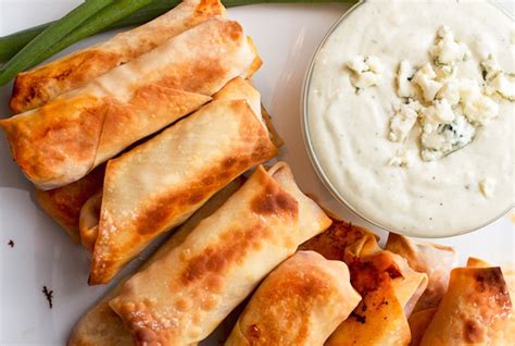 Buffalo Chicken Egg Rolls