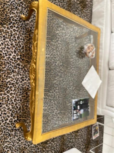 Vintage glass cocktail table | EstateSales.org 