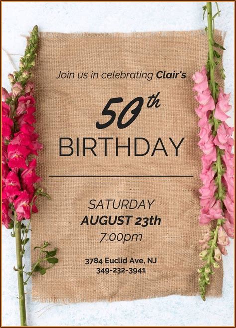 Formal Birthday Invitation Wording Invitations Resume Examples