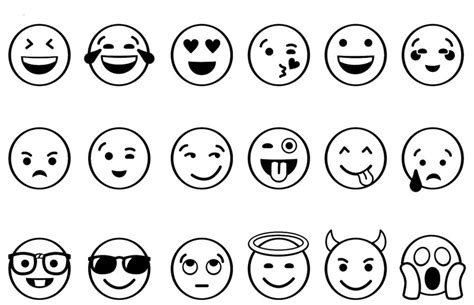Smiley Ausmalbilder
