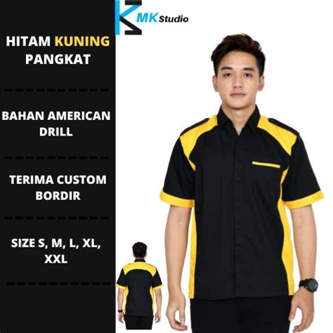 Jual Baju Seragam Kerja Kemeja Kombinasi Seragam Kerja Pria Baju Kerja