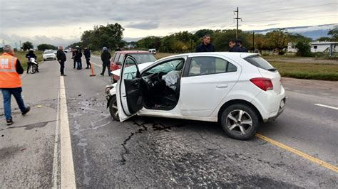 Violento Choque En La Ruta Nacional 38 El Esquiu