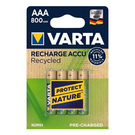 VARTA NiMH Akku RECHARGE ACCU Recycled Kaufland De