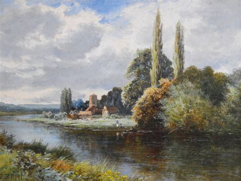 John Bates Noel Pair Of 19th Century Landscape Oil Paintings Of The