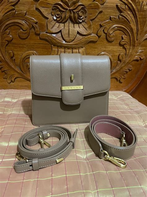 Preloved Carlyn Nude Double Strap Sling Bag On Carousell