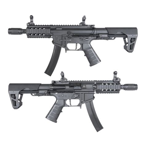 King Arms Pdw Mm Sbr Shorty Airsoft Gun Black Action Hobbies