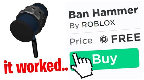 I Found Robloxs Secret Ban Hammer Youtube