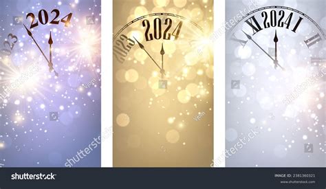 New Year 2024 Countdown Clock Over Stock Vector (Royalty Free) 2381360321 | Shutterstock