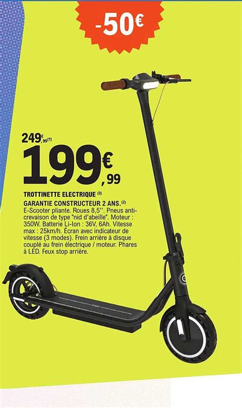 Promo Trottinette Lectrique Chez E Leclerc Sport Icatalogue Fr