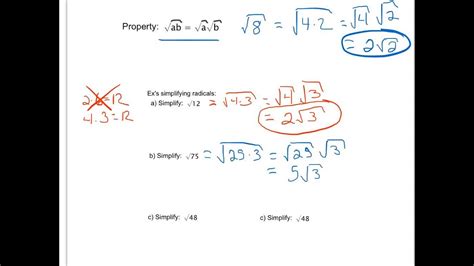 Simplify A Radicand With Factor Of Perfect Square, 43% OFF