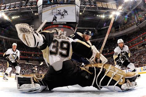 Awesome photo of save by Brad Thiessen against the Blue Jackets 2/25/12. And Tanger in the ...