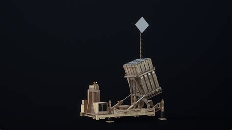 Iron Dome Air Defense System PBR Model - TurboSquid 1995831