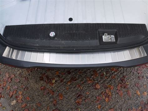 Brushed Chrome Rear Bumper Sill For Ford Transit Courier Van Demon