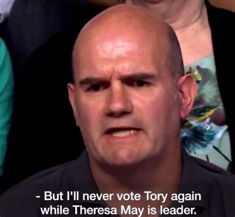 Bbc Question Time Sees Lifelong Tory Supporter Slam Theresa May Over